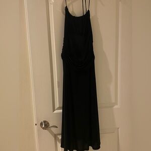 BCBG MAX black stretch halter dress size S